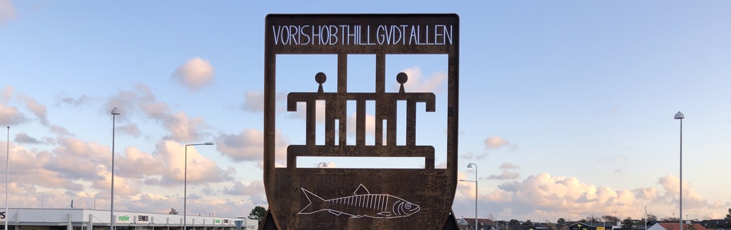 Våbenskjold med forskellige symboler med tilknytning til Skagen